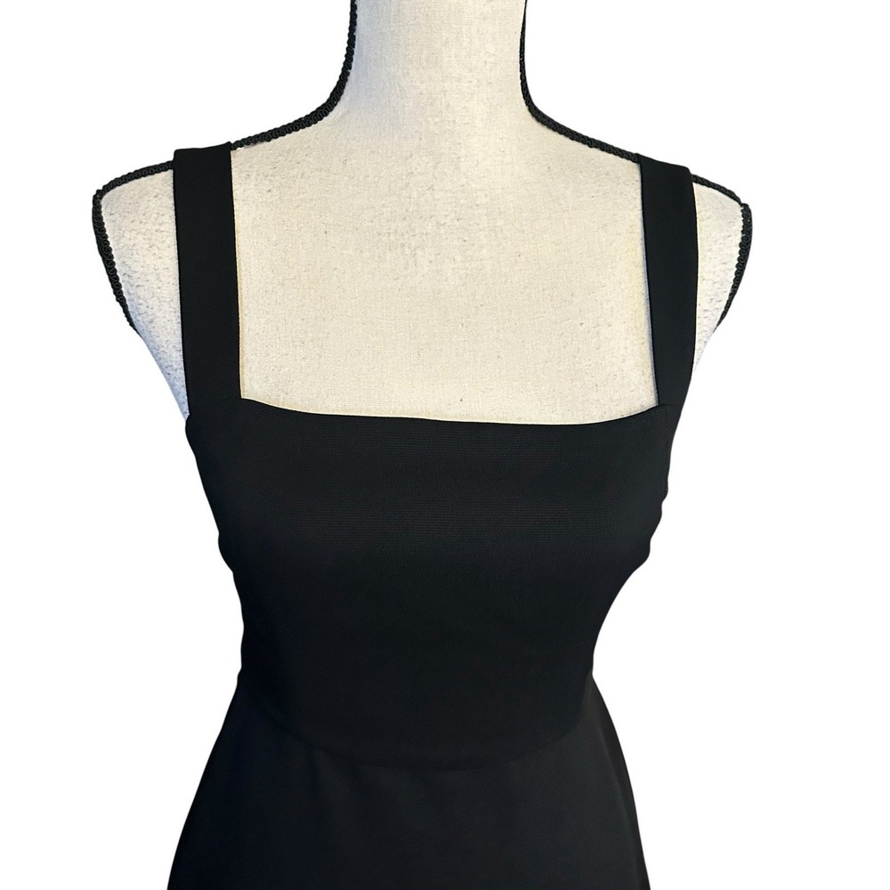 Aritzia Wilfred Aperature Tie-Back Black Noir Mini Dress Size 4‎ - Picture 3 of 14